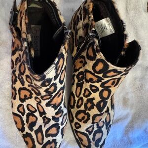 Blondo Leopard Print Ankle Boots